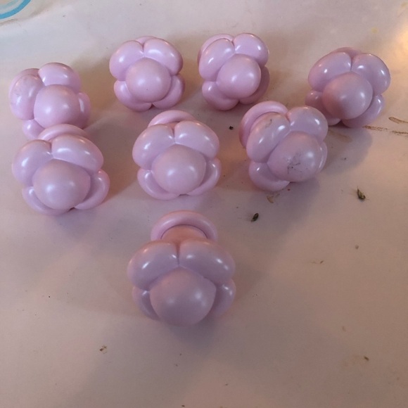 Ikea Skulptur Pink Porcelain Curtain Rod Finial . Could be used as handles-used - Picture 12 of 13